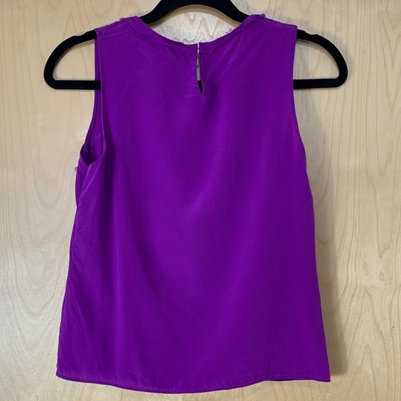 3.1 Phillip Lim Magenta Silk Cutout Tank Top - Picture 3 of 8